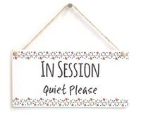 In Session Quiet Please Sign, Door Notice