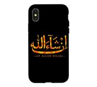 In Sha Allah If Allah Wills Quran Islam Calligraphy Muslim Case for iPhone X/XS