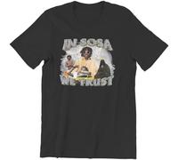 in Sosa We Trust Chief Keef Men T Shirt for Men Hip Hop Music Funny Cotton Tee O Neck Short Sleeve T Shirts Graphic Printed Clothing Black