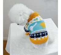In-Stock Cross-Border Popular Pet Clothing Direct from the Source Factory, and Winter Star Sweaters for Dogs and Cats Collection(Jurassicsweater,M)