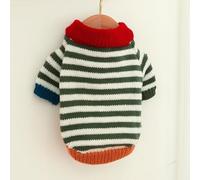 In-Stock Cross-Border Popular Pet Clothing Direct from the Source Factory, and Winter Star Sweaters for Dogs and Cats Collection(ColorfulRetroStripedSweater,M)