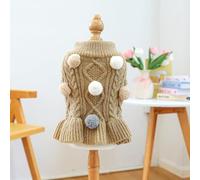 In-Stock Cross-Border Popular Pet Clothing Direct from the Source Factory, and Winter Star Sweaters for Dogs and Cats Collection(Marukowoolskirt-ca,XS)