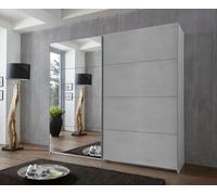 IN STOCK - Ernie Sliding Wardrobe - 2 Door - Concrete Grey