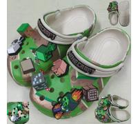 【In Stock】New Hot My World Cartoon Character Summer Cute Cartoon Children'S Style Slippers Non-Slip Soft Soled Sandals Gift Toys Black