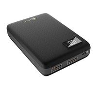 iN TECH 5,400 mAh Capacity Portable Powerbank - Universal Travel Battery with Digital LCD Display - Compact Power Bank Charger with Dual USB Ports, Micro USB Cable Included