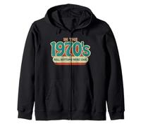 In The 1970's Bell Bottoms Were Cool Psychedelic Groovy Zip Hoodie