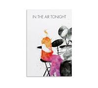 In The Air Tonight Poster Watercolor Drum Art Print Music Wall Decor Modern Home Artwork Colorful Musician Art Abstract Drummer Illustration Gift for Music Lovers Gift 16x24inch(40x60cm) Unframed