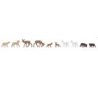 In the Animal Enclosure (10) Figure Set HO/OO gauge Faller 150937