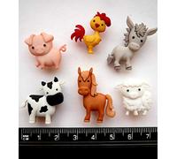 In The Barnyard - Novelty Craft Buttons & Embellishments by Dress It Up