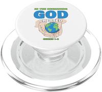 In The Beginning GOD Created - Christian Creation Genesis PopSockets PopGrip for MagSafe