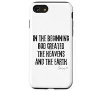 In the Beginning God Created Genesis 1:1 Bible Creation Case for iPhone SE (2020) / 7/8