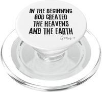 In the Beginning God Created Genesis 1:1 Bible Creation PopSockets PopGrip for MagSafe