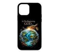 In The Beginning GOD... Earth Genesis 1:1 Bible Verse Nature Case for iPhone 12 mini