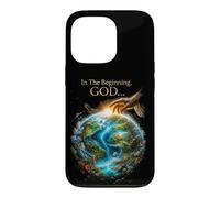 In The Beginning GOD... Earth Genesis 1:1 Bible Verse Nature Case for iPhone 13 Pro