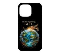In The Beginning GOD... Earth Genesis 1:1 Bible Verse Nature Case for iPhone 14 Pro Max
