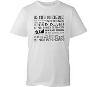 in The Beginning Spoof Funny T-Shirt, Joke Meme, Funny Saying, in di beninging, Beginning Bloopers, Internet Humor, LOL, Birthday Gift Adult Kids Unisex Tee top White
