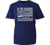 in The Beginning Spoof Funny T-Shirt, Joke Meme, Funny Saying, in di beninging, Beginning Bloopers, Internet Humor, LOL, Birthday Gift Adult Kids Unisex Tee top Navy