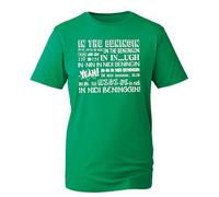in The Beginning Spoof Funny T-Shirt, Joke Meme, Funny Saying, in di beninging, Beginning Bloopers, Internet Humor, LOL, Birthday Gift Adult Kids Unisex Tee top Kelly Green