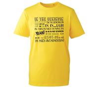 in The Beginning Spoof Funny T-Shirt, Joke Meme, Funny Saying, in di beninging, Beginning Bloopers, Internet Humor, LOL, Birthday Gift Adult Kids Unisex Tee top Yellow