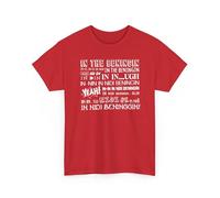 in The Beginning T-Shirt Spoof Funny T-Shirt, Joke Meme, Funny Saying, in di beninging, Beginning Bloopers, Jacob Zuma Funny tee top Red