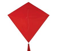 In the Breeze 3299 - Cherry 30 Inch Diamond Kite - Solid Red Fun Easy Flying Kite