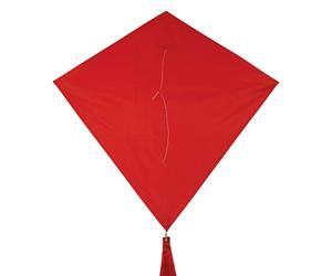 In the Breeze 3299 - Cherry 30 Inch Diamond Kite - Solid Red Fun Easy Flying Kite