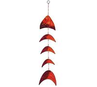 In the Breeze 7023 - Orange & Purple Resin Fish Hanging Mobile