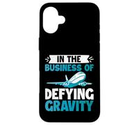 In the Business of Defying Gravity Flight Instructor Case for iPhone 16 Plus