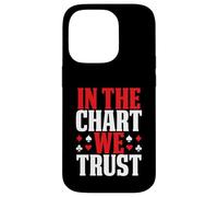 In The Chart We Trust Blackjack Basic Strategy Card Player Case for iPhone 14 Pro