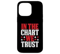 In The Chart We Trust Blackjack Basic Strategy Card Player Case for iPhone 14 Pro Max