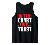 in The Chart We Trust Blackjack Basic Strategy Card Player Tank Top