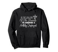 In The Gallery Of The Heavens, His Handiwork Is Artful Bible Pullover Hoodie