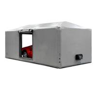 IN THE GARAGE Ultimate Car Shield Grey - Inflatable Cover Protects From Hail, Bubble, Capsule, Cocoon - 22' / 6.7m