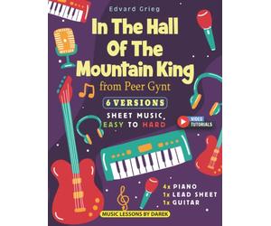 In The Hall Of The Mountain King I Peer Gynt I Edvard Grieg I 6 Versions - Sheet Music EASY to HARD: How to play Classical Music pieces on Piano, ... Tutorials I Level - Beginner to Advanced