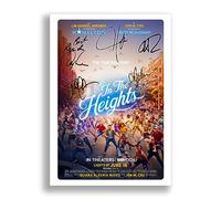 In The Heights Cast Signed Movie Poster Autograph A4 Photo Print Framed Boxset Memorabilia Gift 2021 Film (A4 POSTER ONLY)