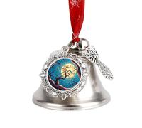 in The Magical Forest Night Sky Christmas Bells Ornaments, Hanging Iron Jingles Decoration - Elegant Jingle Bell Ornament for Tree, Home, Festive Decor