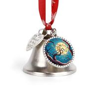 in The Magical Forest Night Sky Christmas Bells Ornaments, Hanging Iron Jingles Decoration - Elegant Jingle Bell Ornament for Tree, Home, Festive Decor