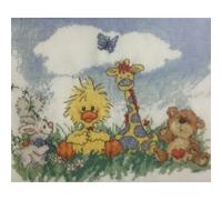 In The Meadow Cross Stitch Kit - 14 Count Little Suzys Zoo Whimsical