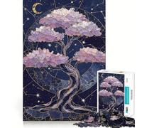 In The Midnight Dream Jigsaw Puzzle for Adults 1000 Pieces Cognitive Train Clear Tone Pattern Assemble Birthday Art Gift (38x52cm)