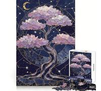 In The Midnight Dream Jigsaw Puzzle for Adults 1000 Pieces Cognitive Train Clear Tone Pattern Assemble Birthday Art Gift (38x52cm)