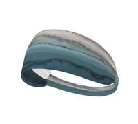 In the midst of the tide Printed sports sweatband suitable for running, cycling, fitness and yoga, moisture wicking headband