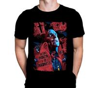 in The Mouth of Madness Mens T-Shirt Gothic Horror Print, Black Cotton T-Shirt, Movie Poster Tee