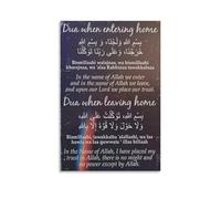 In The Name of Allah, I Trust in Allah, Faith Poster Canvas Wall Art For Room Aesthetic And Decor Poster For Bedroom Kitchen Bathroom Living Room Office Decor 08x12inch(20x30cm) Unframe-style