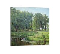 In The Park by Ivan Shishkin Painting Art Prints Poster2 Canvas Wall Art Decorative Bedroom Modern Home Print Picture Artworks 12x12inch(30x30cm)
