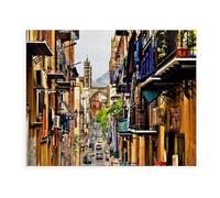In the Picturesque Maze of Palermo's Old Town Alleys，1000 Piece Paper Puzzle for An Unforgettable Family Activity - Suitable for All Ages（50x70cm）-AX15