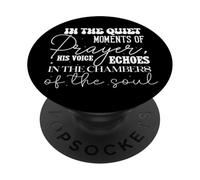 In the Quiet Moments of Prayer, Faith and Reflection Bible PopSockets Adhesive PopGrip