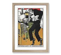 In The Reading Room by Moriz Jung Framed Print | A2 Oak Framed Wall Art | Ready to Hang | Modern Nature Picture | Living Room Bedroom Lounge Office