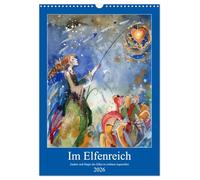 In the realm of elves - the magic and enchantment of elves in beautiful watercolors UK-Version (Wall Calendar 2026 DIN A3 Portrait), CALVENDO 12 Month Wall Calendar