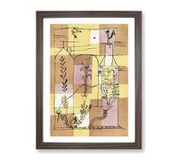 In The Spirit Of Hoffmann By Paul Klee Classic Painting Framed Print | A2 Walnut Framed Wall Art | Ready to Hang | Classic Historical Picture | Living Room Bedroom Lounge Office
