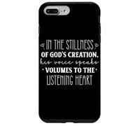 In the Stillness of God's Creation Inspirational Bible Quote Case for iPhone 7 Plus/8 Plus